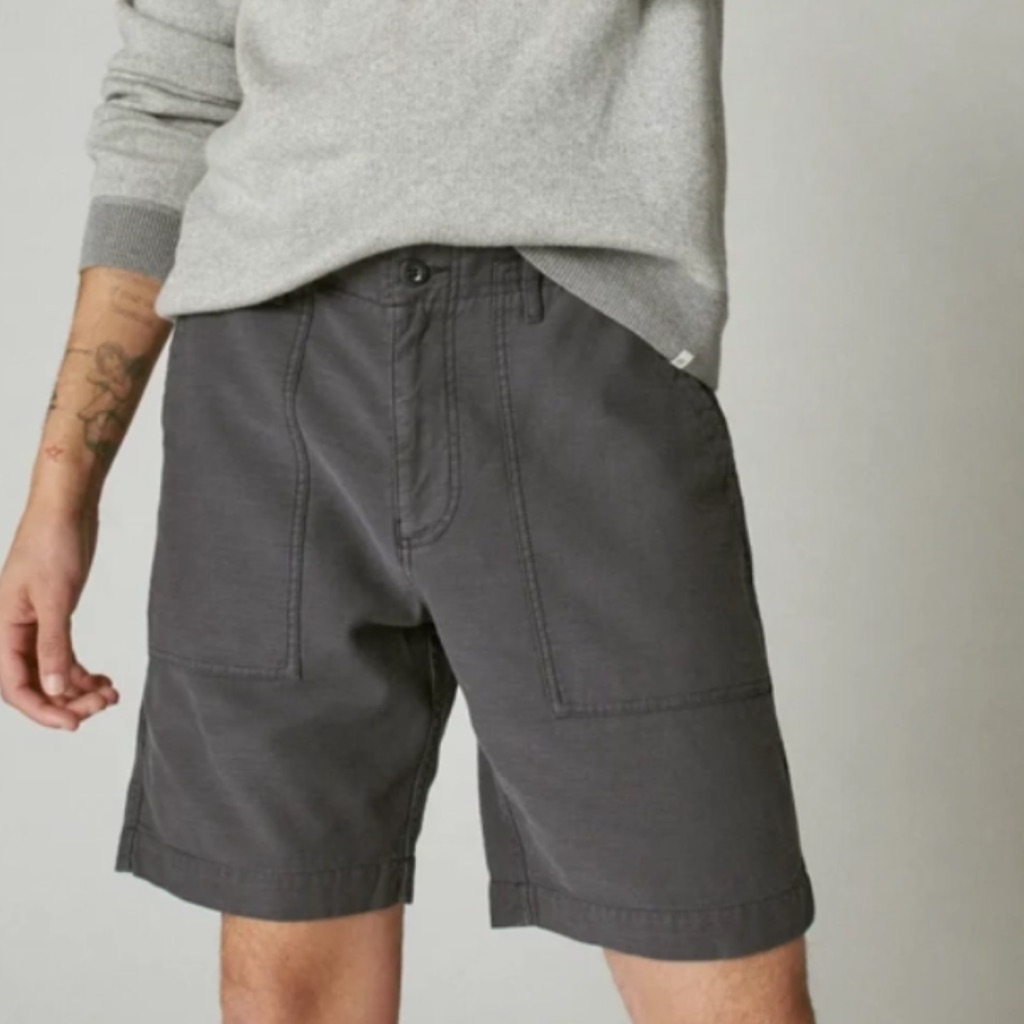 Lucky Brand Slub Stretch Twill Surplus Shorts